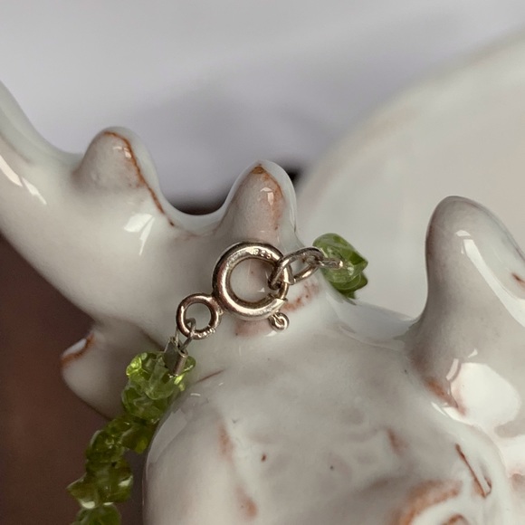 Peridot Nuggets Bracelet 925SS - Picture 5 of 5